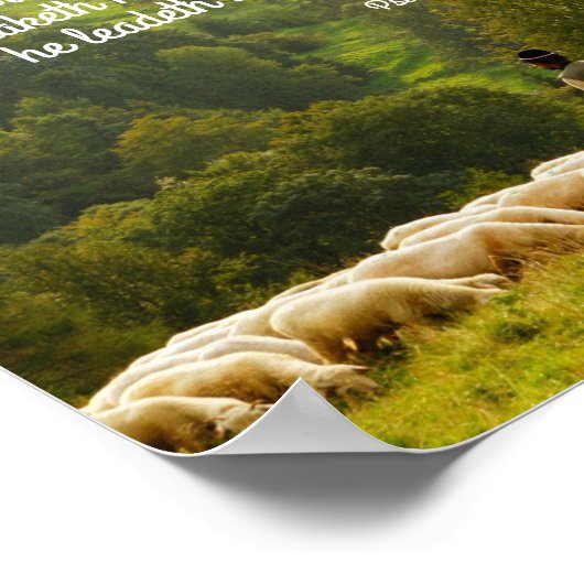 Der Hirte und sein Schafsalm 23 Poster (Ecke)