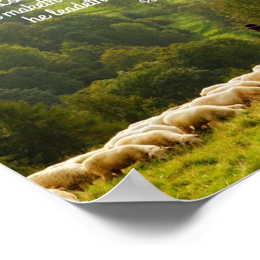 Der Hirte und sein Schafsalm 23 Poster (Ecke)