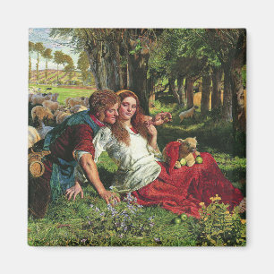 Der Hirte und seine Freundin (von Holman Hunt) Magnet