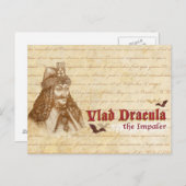 Der historische Graf Dracula Postkarte (Vorne/Hinten)