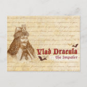Der historische Graf Dracula Postkarte (Vorderseite)