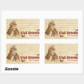Der historische Graf Dracula Rechteckiger Aufkleber (Blatt)