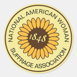 Der historischen die Abstimmung Knopf-Frauen NAWSA Runder Aufkleber