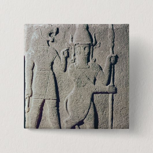 Der hittite-Gott Uomi, Karkemish Button (Vorderseite)