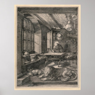 Der Hl. Hieronymus im Gehäus von Albrecht Dürer Poster