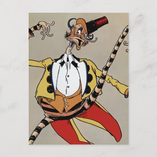 „Der HM Woggle-Bug TE“ von John R. Neill Postkarte (Vorderseite)