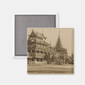 Der Hman Kyaung oder das GlasKloster Birma Magnet (Vorderseite/Rückseite)