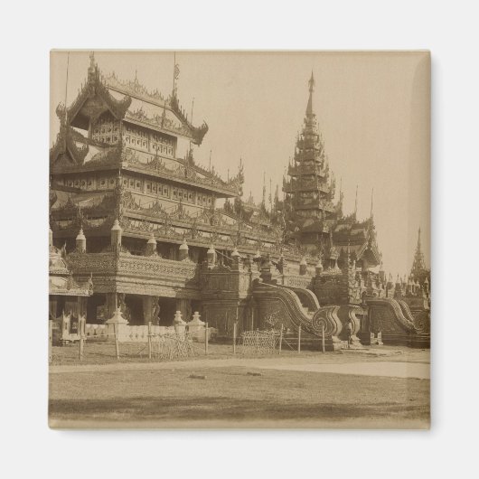 Der Hman Kyaung oder das GlasKloster Birma Magnet (Vorne)