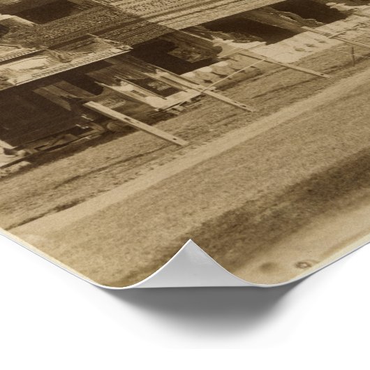 Der Hman Kyaung oder das GlasKloster Birma Poster (Ecke)