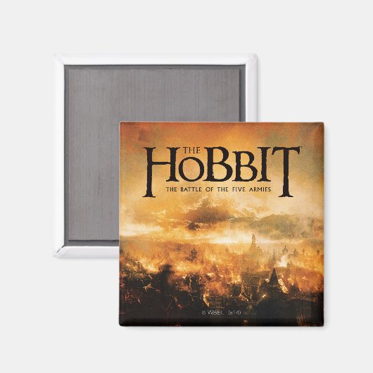 Der Hobbit: DER KAMPF MIT FÜNF ARMIES™-Logo Magnet (Vorderseite/Rückseite)