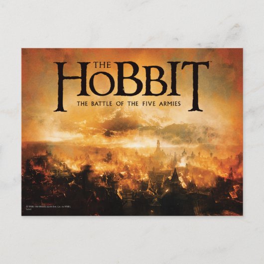 Der Hobbit: DER KAMPF MIT FÜNF ARMIES™-Logo Postkarte (Vorderseite)