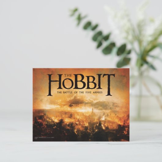 Der Hobbit: DER KAMPF MIT FÜNF ARMIES™-Logo Postkarte (Stehend Vorderseite)
