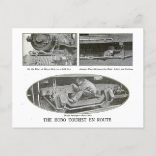 Der Hobo-Tourist Postkarte