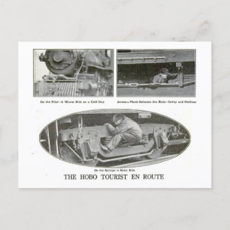 Der Hobo-Tourist Postkarte