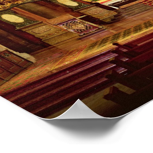 Der Hochaltar im Ostenchor Poster (Ecke)