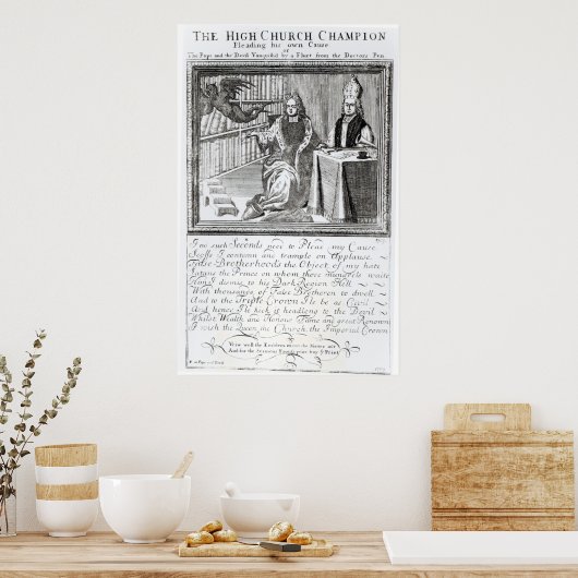 Der Hochkirchenmeister, der sein eigenes Putsch fü Poster (Küche)