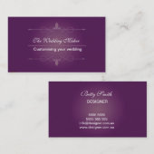 Der Hochzeits-Hersteller Visitenkarte (Vorne/Hinten)