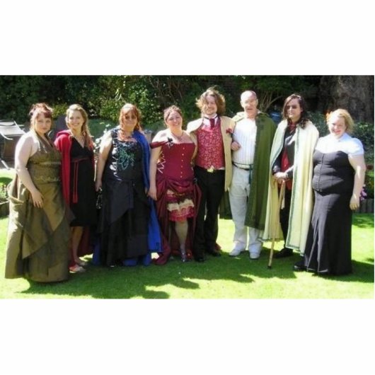 Der Hochzeits-Party Stand-oben Freistehende Fotoskulptur (Vorne)