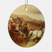 Der Hochzeits-Wagen Keramikornament (Links)