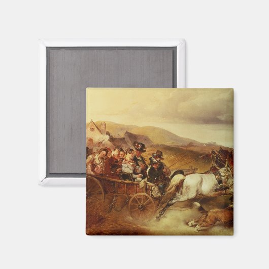 Der Hochzeitskart Magnet (Vorderseite/Rückseite)