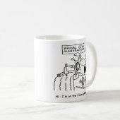 Der Hochzeitskleid ist "On the Train". Funny Kaffeetasse (VorderseiteRechts)