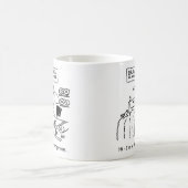 Der Hochzeitskleid ist "On the Train". Funny Kaffeetasse (Mittel)
