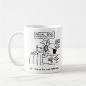 Der Hochzeitskleid ist "On the Train". Funny Kaffeetasse (Links)