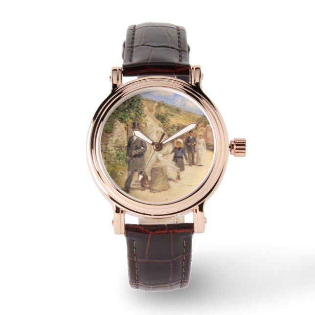 Der Hochzeitstag-März (Heiratszene) Armbanduhr (Vorderseite)