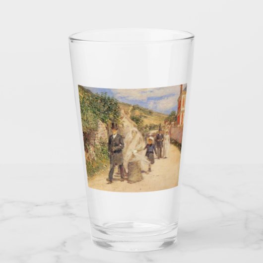 Der Hochzeitstag-März (Heiratszene) Glas (Vorderseite)