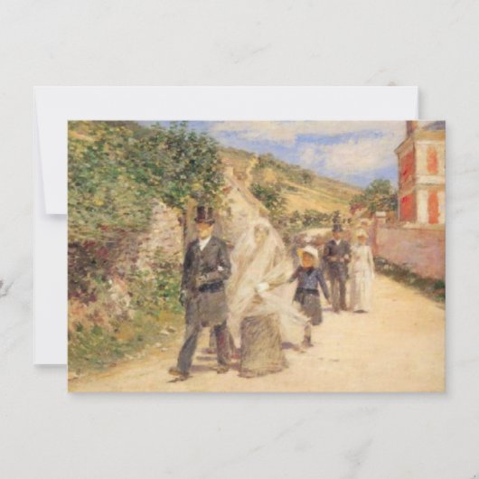 Der Hochzeitstag-März (Heiratszene) Karte (Vorderseite)