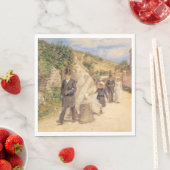 Der Hochzeitstag-März (Heiratszene) Serviette (Beispiel)