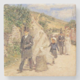 Der Hochzeitstag-März (Heiratszene) Steinuntersetzer