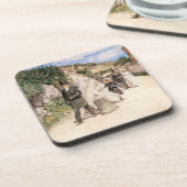 Der Hochzeitstag-März von Robinson, Vintage Newlyw Untersetzer (Linke Seite)