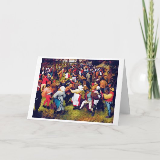 Der Hochzeitstanz, Pieter Bruegel Karte (Vorderseite)
