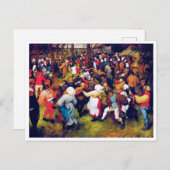 Der Hochzeitstanz, Pieter Bruegel Postkarte (Vorne/Hinten)