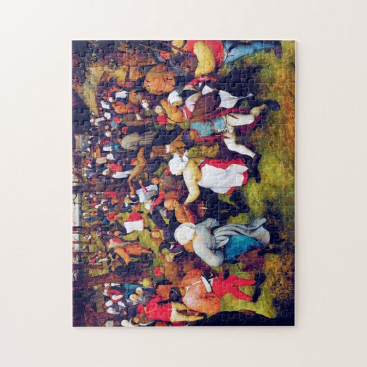 Der Hochzeitstanz, Pieter Bruegel Puzzle (Vertikal)