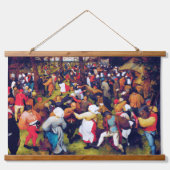 Der Hochzeitstanz, Pieter Bruegel Wandteppich Mit Holzrahmen (Vorne)