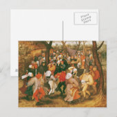 Der Hochzeitstanz von 1607 Postkarte (Vorne/Hinten)