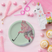 Der Hockey-Spieler Pappteller (Party)