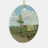 Der Hof (Öl auf Leinwand) Keramikornament (Rechts)