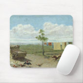 Der Hof (Öl auf Leinwand) Mousepad (Mit Mouse)