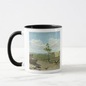 Der Hof (Öl auf Leinwand) Tasse (Links)