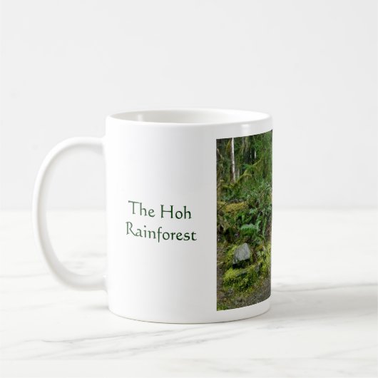 "Der Hoh Regenwald-" Kaffee-Tasse Kaffeetasse (Links)