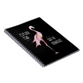 Der hohe Flamingo-Stand ist fabelhaftes lustiges Notizblock (Rechte Seite)