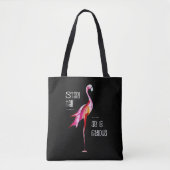 Der hohe Flamingo-Stand ist fabelhaftes lustiges Tasche (Vorderseite)