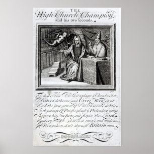 Der hohe Kirchen-Meister und seine zwei Sekunden Poster