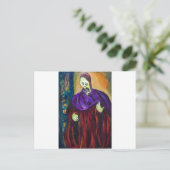 Der Hohepriester (expressionistisches Portrait) Postkarte (Stehend Vorderseite)