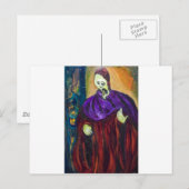 Der Hohepriester (expressionistisches Portrait) Postkarte (Vorne/Hinten)