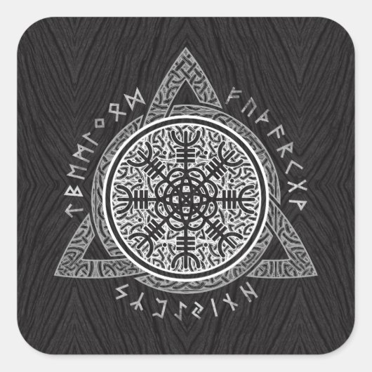 Der Höhepunkt der Ehrfurcht Quadratischer Aufkleber (Vorderseite)