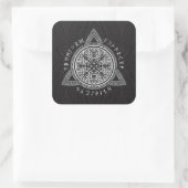 Der Höhepunkt der Ehrfurcht Quadratischer Aufkleber (Tasche)